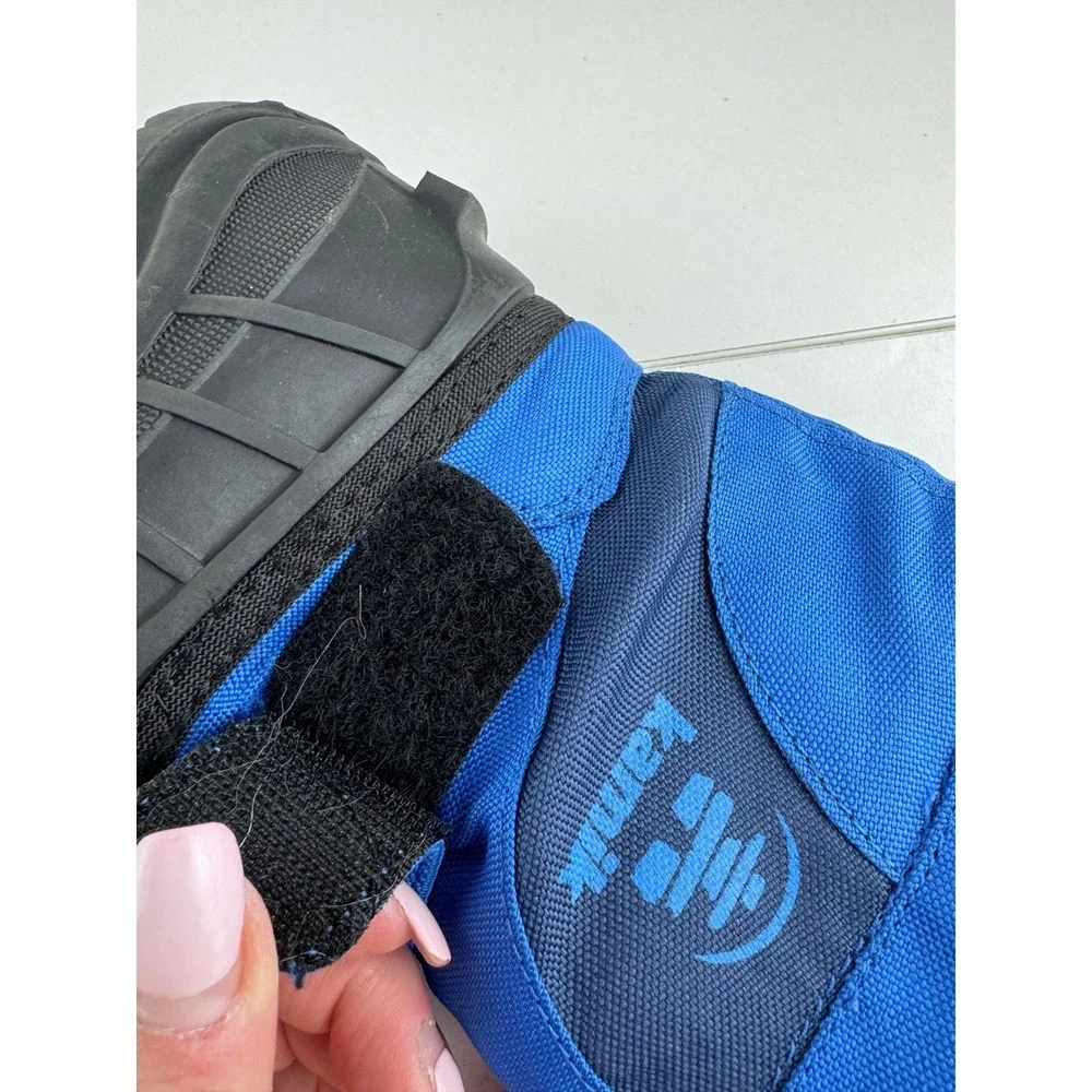 Kamik Fireball Kids‎ Blue Winter Snow Boots Waterproof Size 8